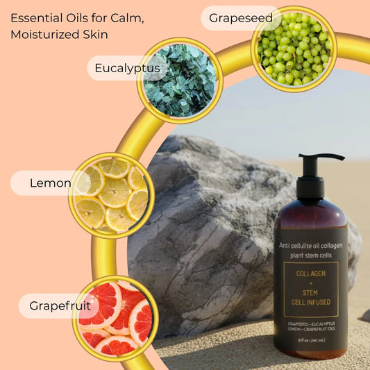 Anti cellulite oil collagen plant stem cells 2 .0