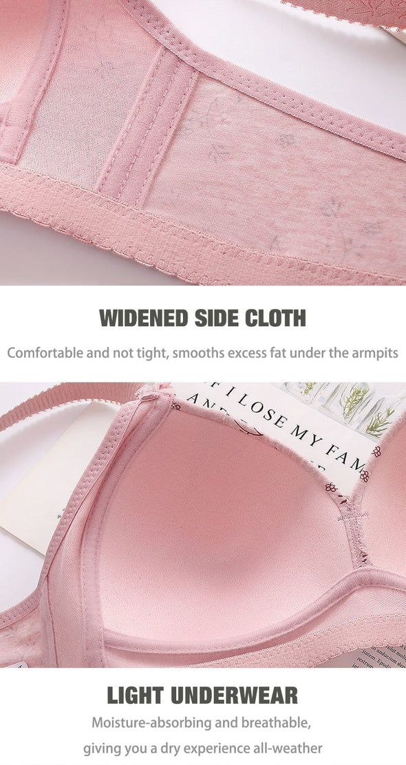 2022 Large size thin underwear anti-sagging bra