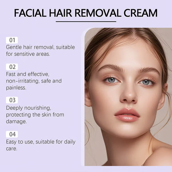 🔥Gentle and Painless Facial Hair Removal Cream