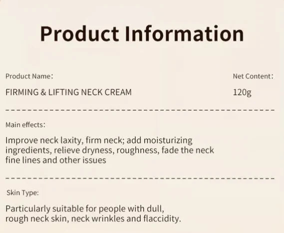 🍃 Neck Firming Cream