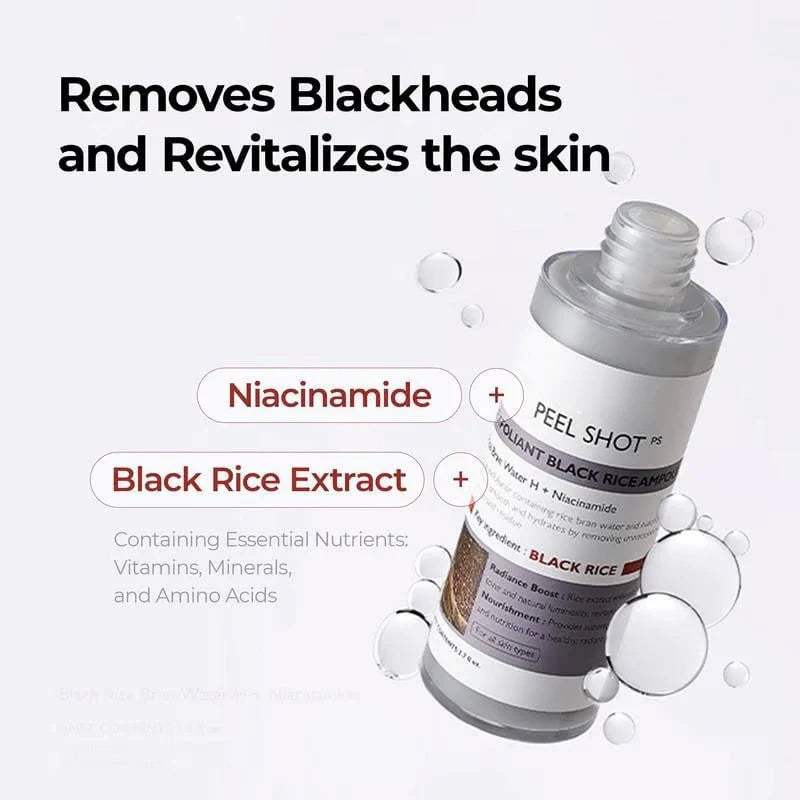 Peel Shot Glow Rice Ampoule Duo - Serums for Brightening, Exfoliating, and Moisturizing🌾