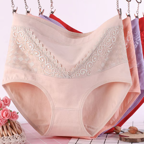 🔥High Waist Cotton Hygroscopic Underwear