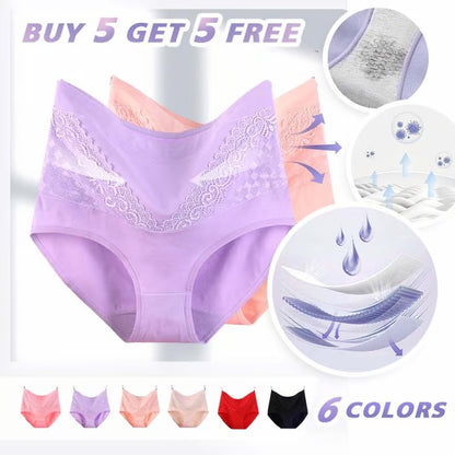 🔥High Waist Cotton Hygroscopic Underwear