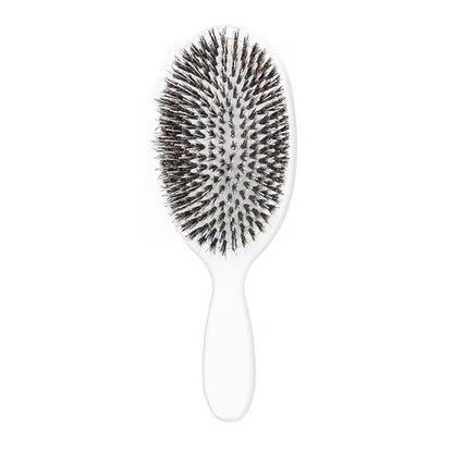 Bestselling 5x Sold Out Paddle Brush - Smoother, Stronger, Shinier Hair | Boar + Nylon Bristles with Microsphere Massage Tips