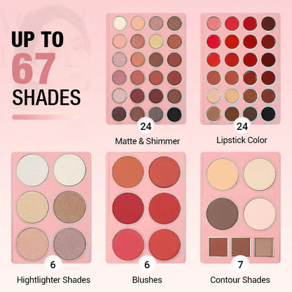⏰2025 NEW SALES - 50% OFF💕Magic Makeup Book💫67-Color Multifunctional Makeup Palette Book Kit