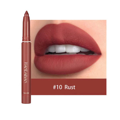 Say Goodbye to Smudges! 💄 Rotating Matte Lipstick Pencils – Long-Lasting, Sharpenable & On Sale Now!