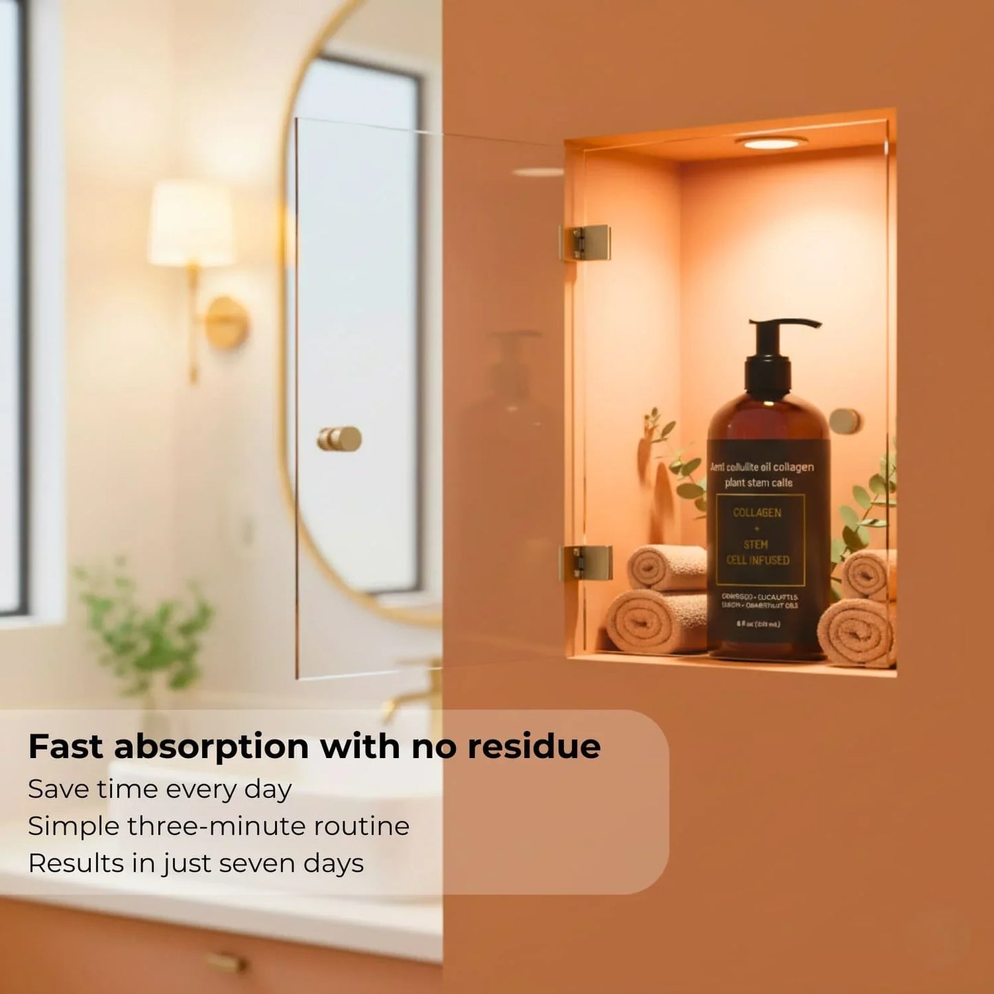 Anti cellulite oil collagen plant stem cells  2 .0