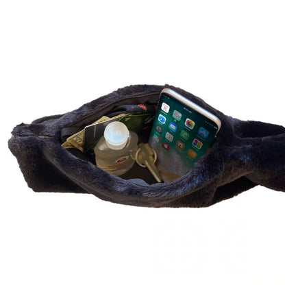 🔥Christmas Sale Faux 🔥Fur Scarf With Hidden Zipper Pocket