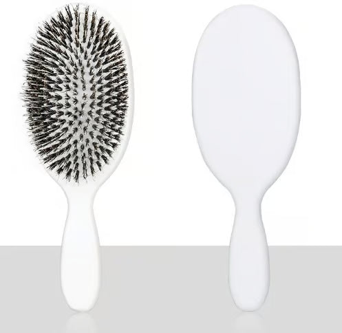 Bestselling 5x Sold Out Paddle Brush - Smoother, Stronger, Shinier Hair | Boar + Nylon Bristles with Microsphere Massage Tips