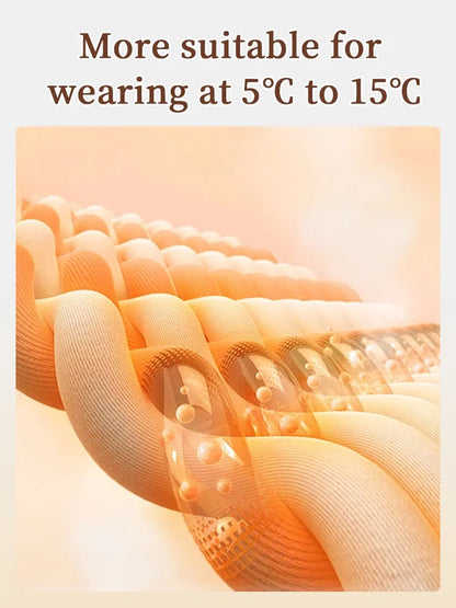 Cozy Long Sleeve Shirts Skin-friendly & Warmth, Square Neck Tops With Built-in Pads Base Layer