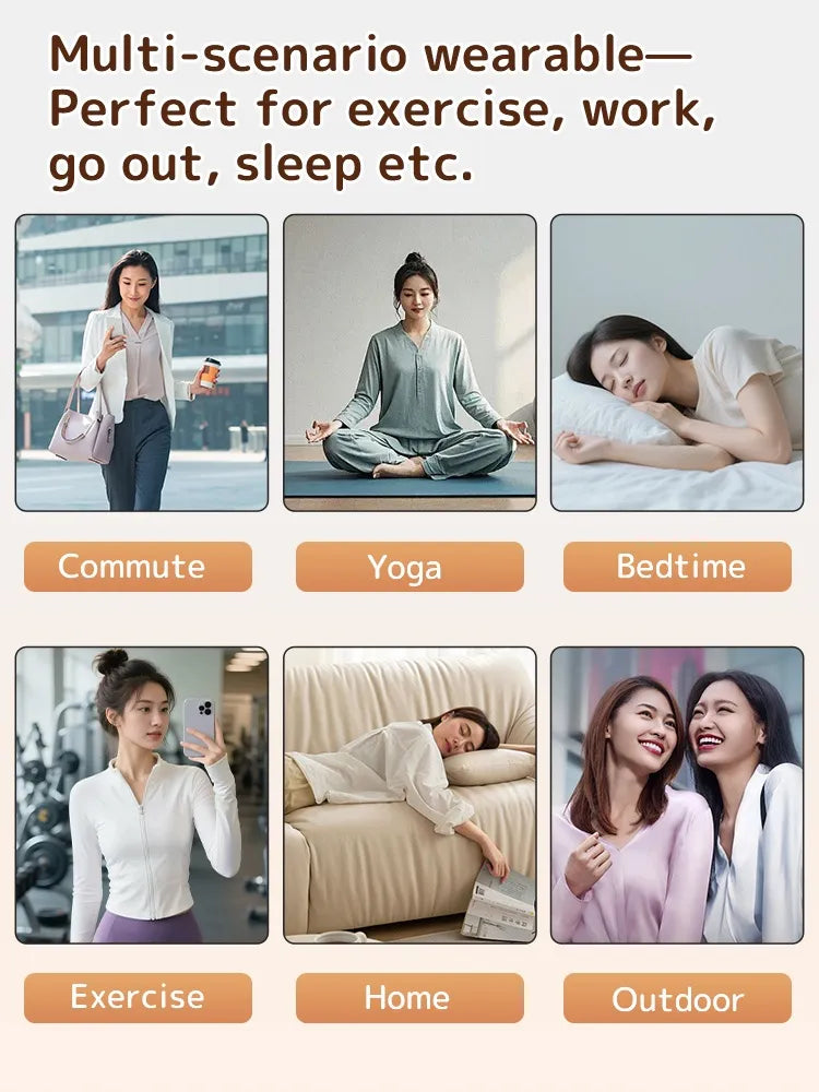 Cozy Long Sleeve Shirts Skin-friendly & Warmth, Square Neck Tops With Built-in Pads Base Layer