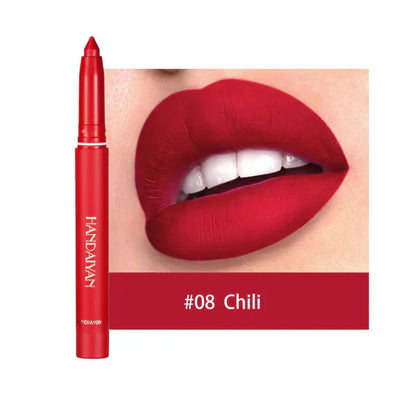 Say Goodbye to Smudges! 💄 Rotating Matte Lipstick Pencils – Long-Lasting, Sharpenable & On Sale Now!